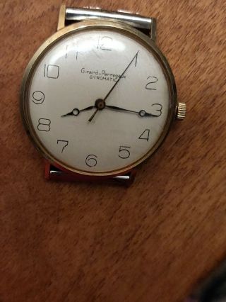 Vintage Girard Perregaux Gyromatic Watch.  10 K Gold Filled Case.  Not Scrap