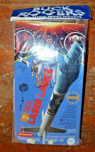 Rare Vintage 1979 Centuri 5334 Buck Rogers Laser Lance Flying Model Rocket