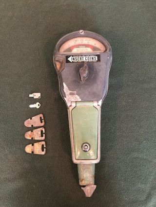 Vintage 1 - Hour Park - O - Meter Pom Parking Meter Keys - Wedges