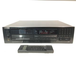 Vintage Kenwood Dp - M7730 7 Disc Cd Player/changer - W/ Remote - Grt