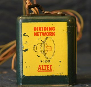 Vintage Altec Lansing Corp.  N - 1600a Dividing Network