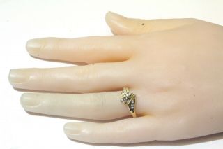 10k yellow gold.  11ct VS1 G diamond cluster engagement ring 3.  2g estate vintage 6