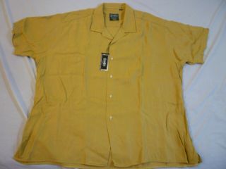Gitman Bros Vintage Rayon Camp Shirt With Tags $205 Xxl Made In Usa