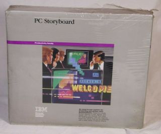 Vintage Ibm Computer Pc Storyboard Software Technical Reference Library