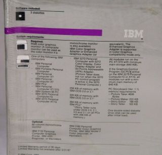 Vintage IBM Computer PC Storyboard Software Technical Reference Library 6