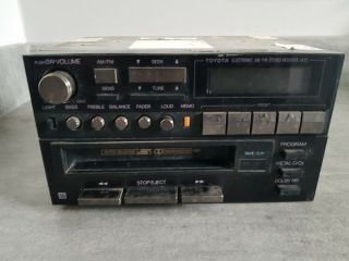 Vintage Radio Cassette Toyota Stereo Ae86 Ae92 Ma61 Ma60 Ma70 Mx73 Mx83 Rare