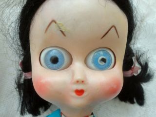 EXTREMELY RARE 1950 ' S A D SUTTON & SONS DEDO GOOGLY BIG EYE DOLL 9