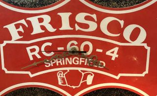 VINTAGE Frisco Railroad Clock RC - 60 - 4 SPRINGFIELD MO Made In USA RARE 2