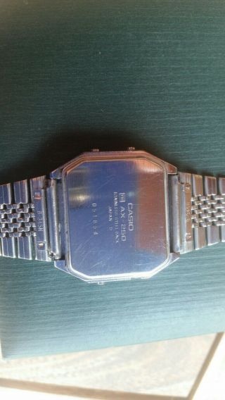 Vintage casio digital Melody Watch Mens AX - 250 7
