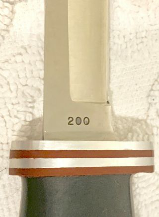 Old Stock Case XX 200 Cherokee Hunting Knife w/ Sheath 1965 - 1969 Vintage 4