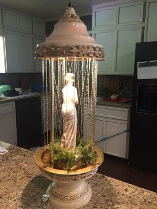 Vintage Goddess Table Top Oil Rain Lamp 2