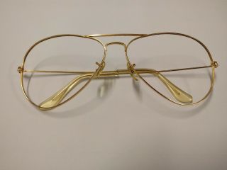 Ray Ban Vintage B&l Aviator Gold 62 - 14 Usa Frame Only