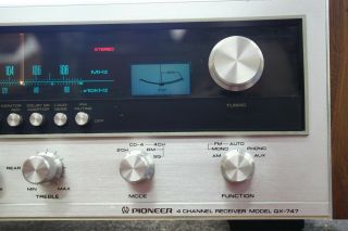 Pioneer QX - 747 Vintage Stereo Receiver 4 Channel 45 Watts 2