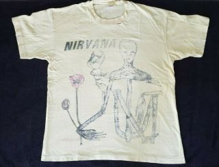 Rare Vintage Authentic Nirvana Incesticide Shirt 90 