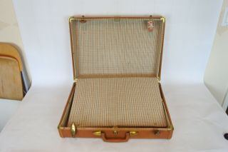 Vintage Hardshell Suitcases Set Samsonite Shwayder Bros Brown Honey Style 4621 6