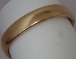 Antique Victorian Edwardian Plain Gold Filled Bangle Bracelet