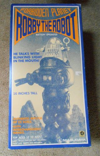 Forbidden Planet Robby the Robot Talking Figure Masudaya 1984 1/5 Scale NIB RARE 5