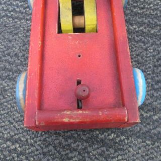 Vintage FISHER PRICE No.  140 COASTER BOY WOOD PULL TOY 7