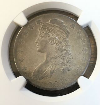 Rare 1835 Capped Bust Half Dollar Ngc Au55