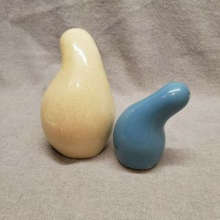 Vintage Eva Zeisel Shmoo Salt,  Pepper Shakers Red Wing Pottery,  Town & Country 4