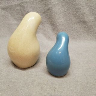 Vintage Eva Zeisel Shmoo Salt,  Pepper Shakers Red Wing Pottery,  Town & Country 5