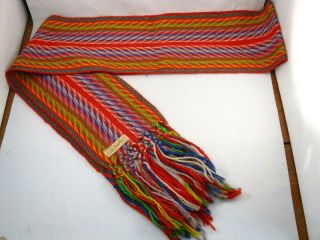 Vintage Hand Woven Wool Trapper Sash Belt Coop D 