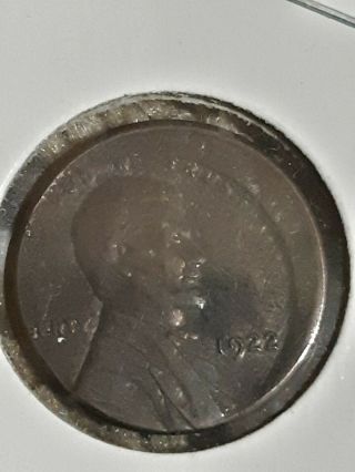 1922 No D Wheat Cent Rare Error Lincoln Penny 1c Denver 14186