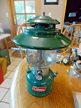 Vintage Coleman 228f Lantern With Big Top Near
