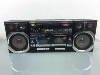 Lasonic L - 30k Stereo Cassette Portable Boom Box Vintage 80 