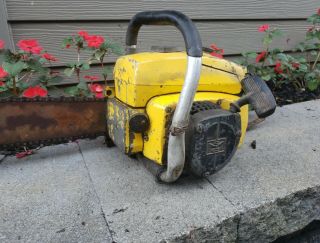 Vintage McCULLOCH 7 - 10 AUTOMATIC Gas Chainsaw FROM Canada Estate 8