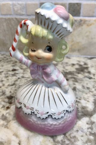 Vintage Enesco Sugar Plum Lady Figurine Pink (1 Of 2)