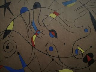 JOAN MIRO - - RARE - VINTAGE - SIGNED ABSTRACT PAINTING - SPANISH SCHOOL 3