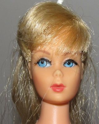 Vintage Standard Mod Barbie Straight Leg Summer Sand Ash Blonde Hair Exc.  (s)