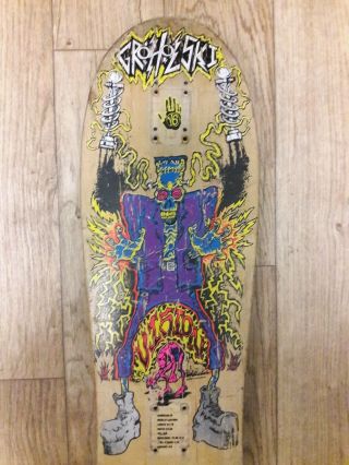 Vintage OG 1990 Vision Skateboards Tom Groholski skateboard Natas Mark Gonzales 2