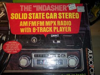 Vintage Learjet/audiovox Am/fm 8 Track In - Dasher Car Stereo Serviced