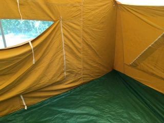 Vintage Coleman Canvas Camping Tent 13 ' X 8 ' Model 8492 - 840 10
