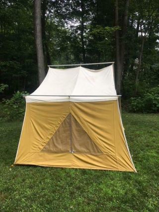Vintage Coleman Canvas Camping Tent 13 ' X 8 ' Model 8492 - 840 6