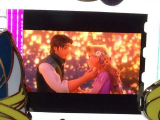 Disney Tangled Piece Of Disney Movie Podm Pin Le 2000 W/ Rapunzel & Flynn Rare
