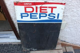 Vintage Pepsi Tin Chalkboard Restaurant Menu Advertising Metal Sign Pop Cola