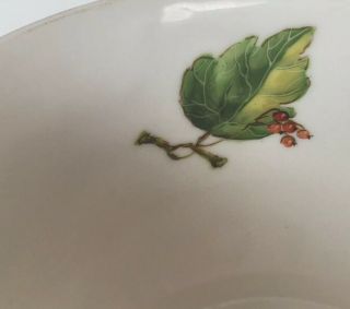 ANNA WEATHERLEY Rare Double Handle Soup Bowl With Plate Set WILDBERRY RED 11