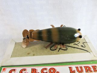 Vintage fishing lure,  Creek Chub Bait Co.  No.  315 Crawdad 2