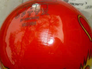 Vintage NIB EBONITE OPTYX Chinese DRAGON 16LB.  UNDRILLED Bowling Ball 3