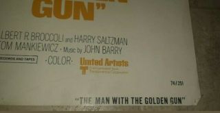 1974 THE MAN WITH THE GOLDEN GUN (THE VILLAINS) MOVIE POSTER RARE 3