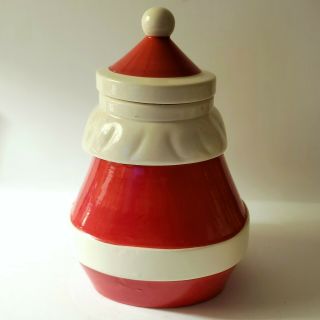 Vintage Holt Howard Christmas Santa Cookie Jar and Candy Jar Combo 1961 HTF 3