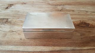 1930 Solid Silver Cigarette / Desk Top Box - Bham