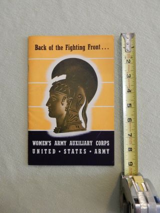 WWII 1943 WAAC Women ' s Army Auxiliary Corp US Army Booklet 2