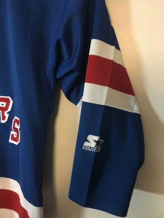 Starter York Rangers NHL Richter Vintage Ice Hockey Jersey Size Large L 5