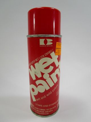 Vintage Wet Paint Spray Paint Can Stars And Stripes Red