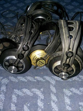3 Vintage AKG K 141 & (2) K 240 Studio Headband Headphones - Black/Gold/Silver 2
