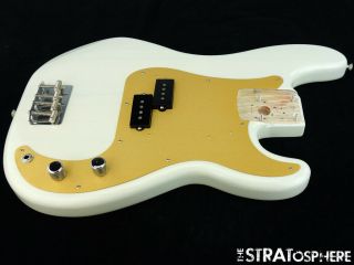 Fender Vintage 50s Lacquer Nitro P Bass Loaded Body 57 Precision White Blonde